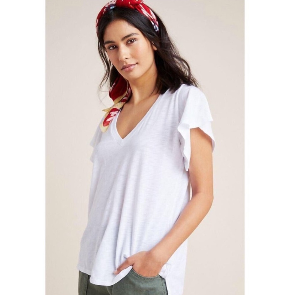 t.la baby blue top from Anthropologie